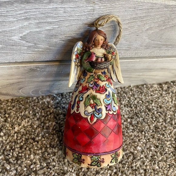 Jim Shore Angel Ornament Winter On The Wing Heartwood Creek 2010 Enesco - Picture 4 of 6